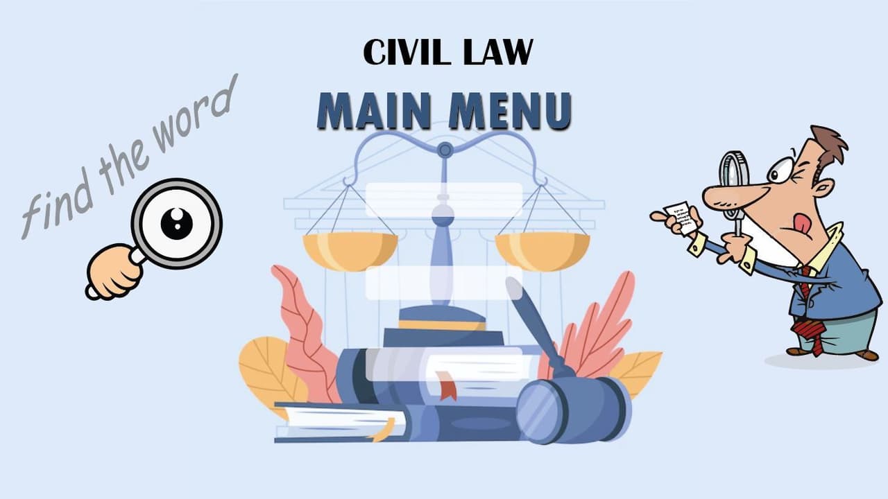 CIVIL LAW. Find the word
