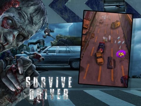 A Survive Driver Free: Best 3D Driver Game in Post Apocalyptic Setting with Zombies and Car Upgrades screenshot 3