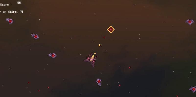 2D shooter Space Game screenshot 2