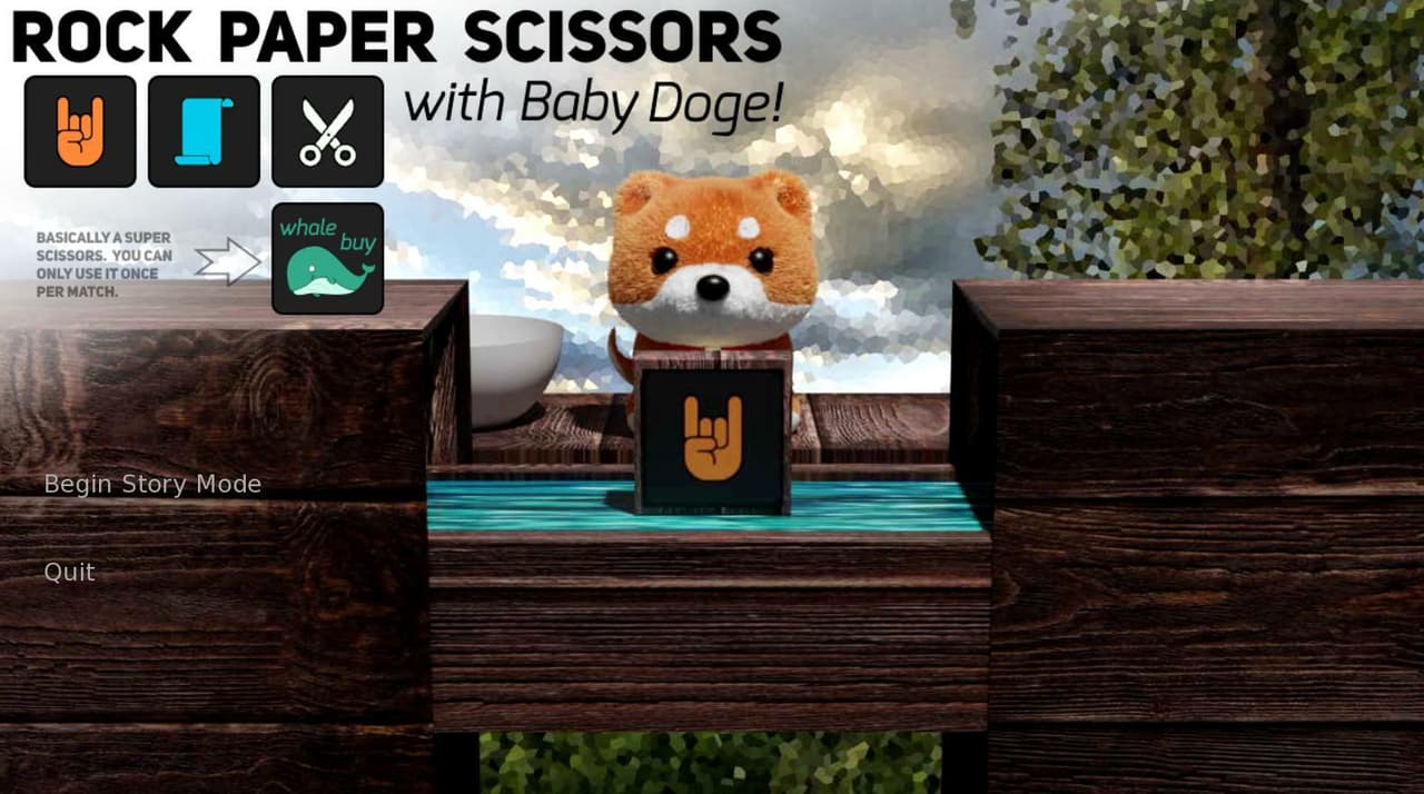 Rock Paper Scissors with Baby Doge! screenshot 2