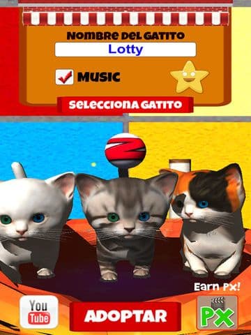 Cute kitten virtual pet, your own kitty to take care screenshot 2