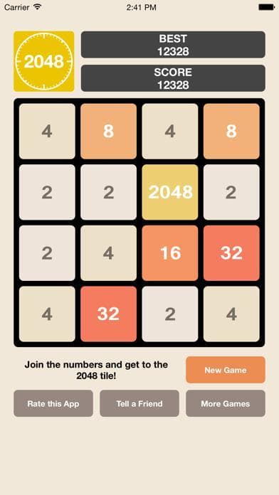 2048 Watch Edition screenshot 2