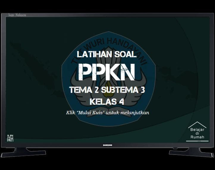 Latihan Soal Kelas 4 - PPKn - Tema 2 Subtema 3