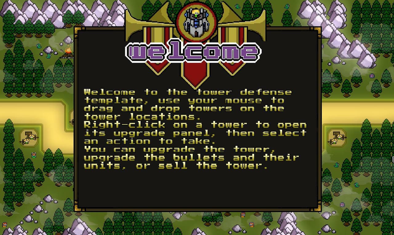 GDevelop - Toweralia - A tower defense template screenshot 2