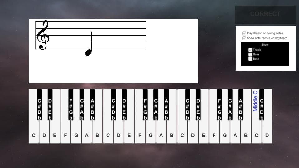 Piano Note Familiarisation Tool screenshot 4