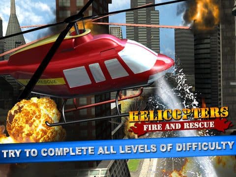 Helicopter Fire Rescue Simulator screenshot 4