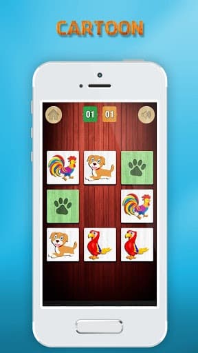 Animals memory matching game screenshot 2