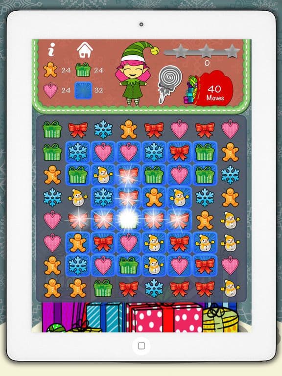 Elfs christmas candies smash – Educational game for kids from 5 years old screenshot 4