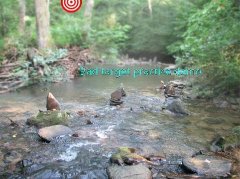 I want to make a bad target practice demo