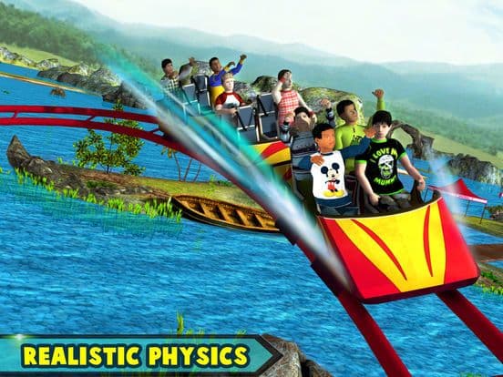 Theme Park Roller Coaster Ride screenshot 2