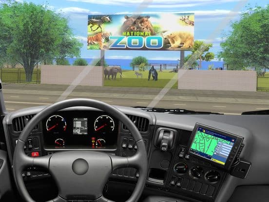 Zoo Animals Transporter Truck parking Simulator 3D screenshot 3