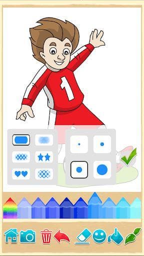 Football coloring book game screenshot 4