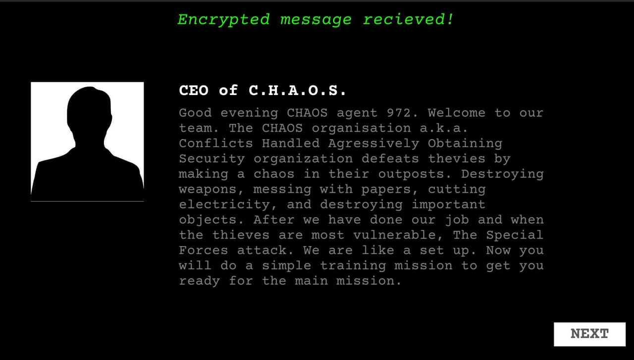 The C.H.A.O.S agent screenshot 3