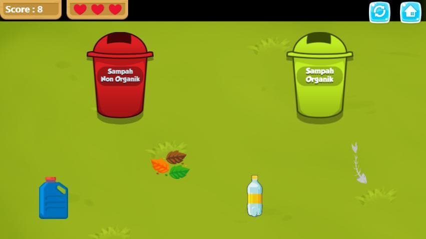 Game Pilah, Cari & Tangkap Sampah