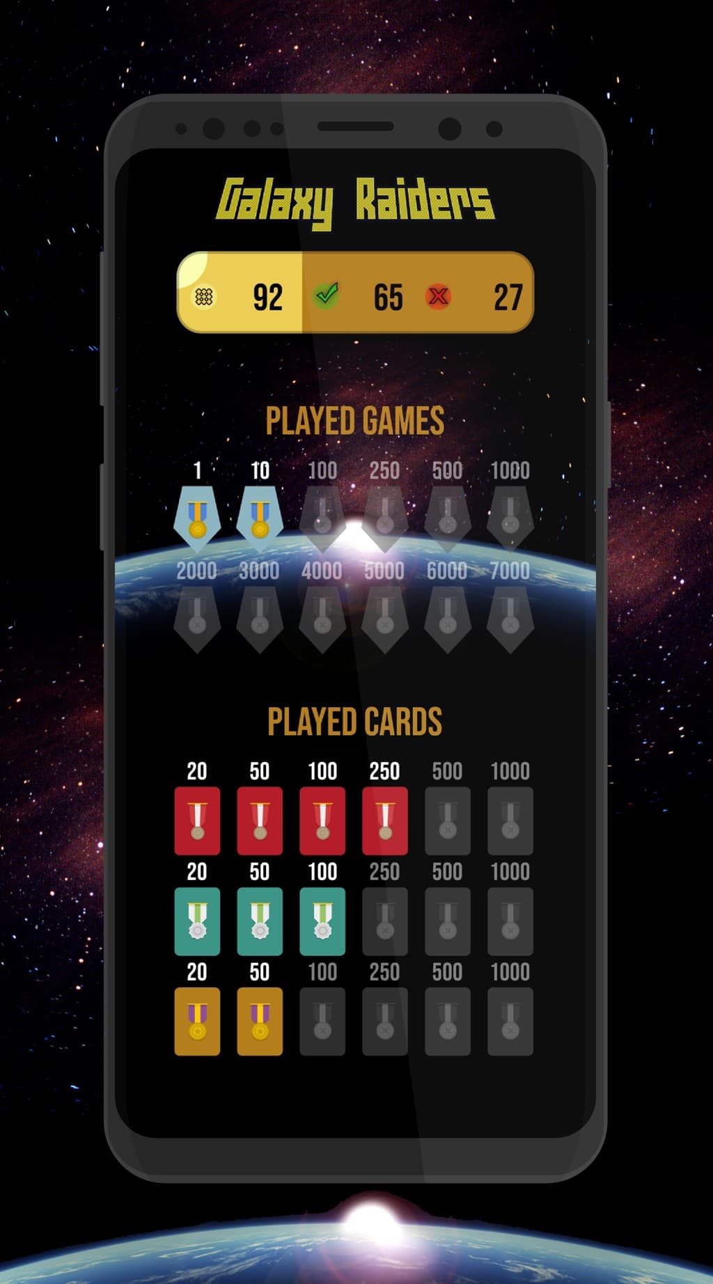 Galaxy Raiders Cards - offline space card game screenshot 5