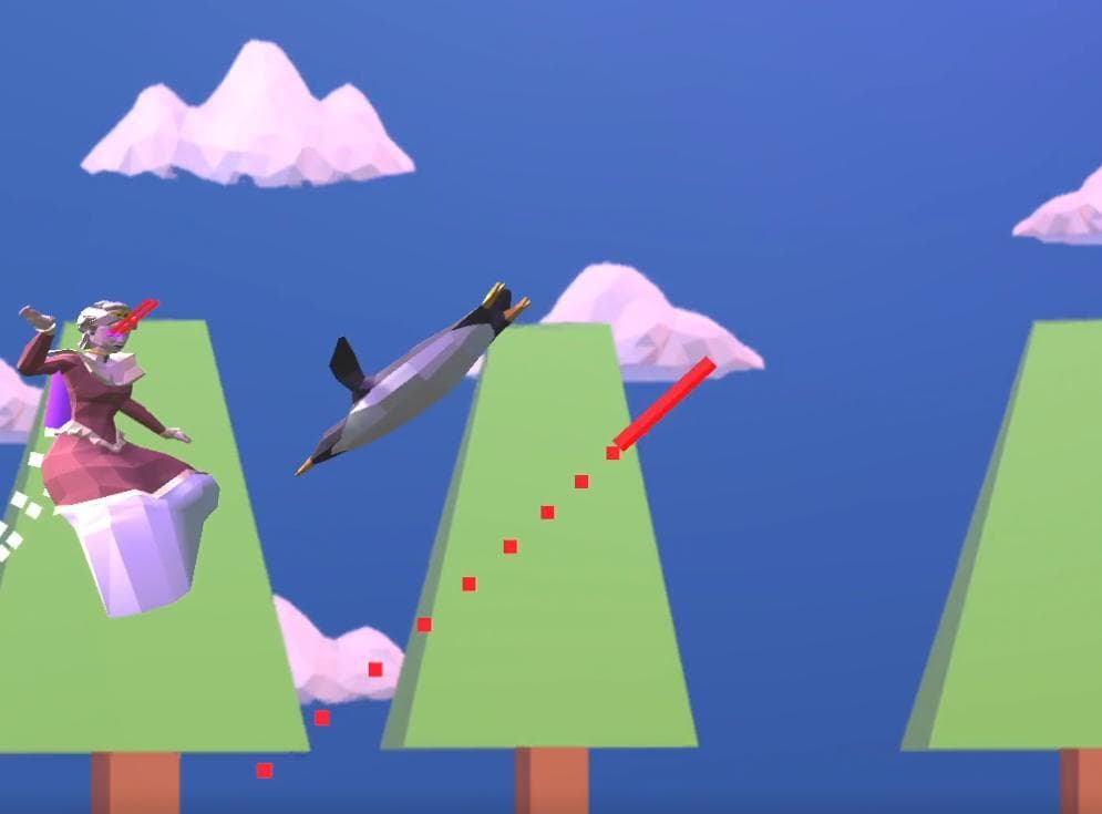 Laser Queen Vs Penguins screenshot 2