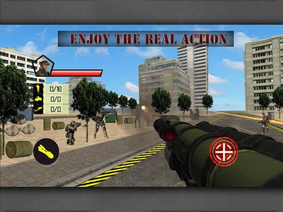 Real Weapon Enemy Destruction: RPG and Machine Gun screenshot 5