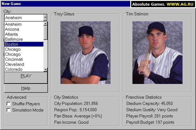 Baseball Mogul 2002 screenshot 2