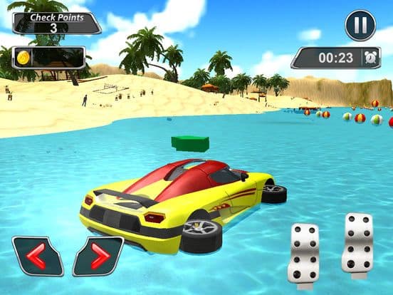 Floating Aqua Car Stunt