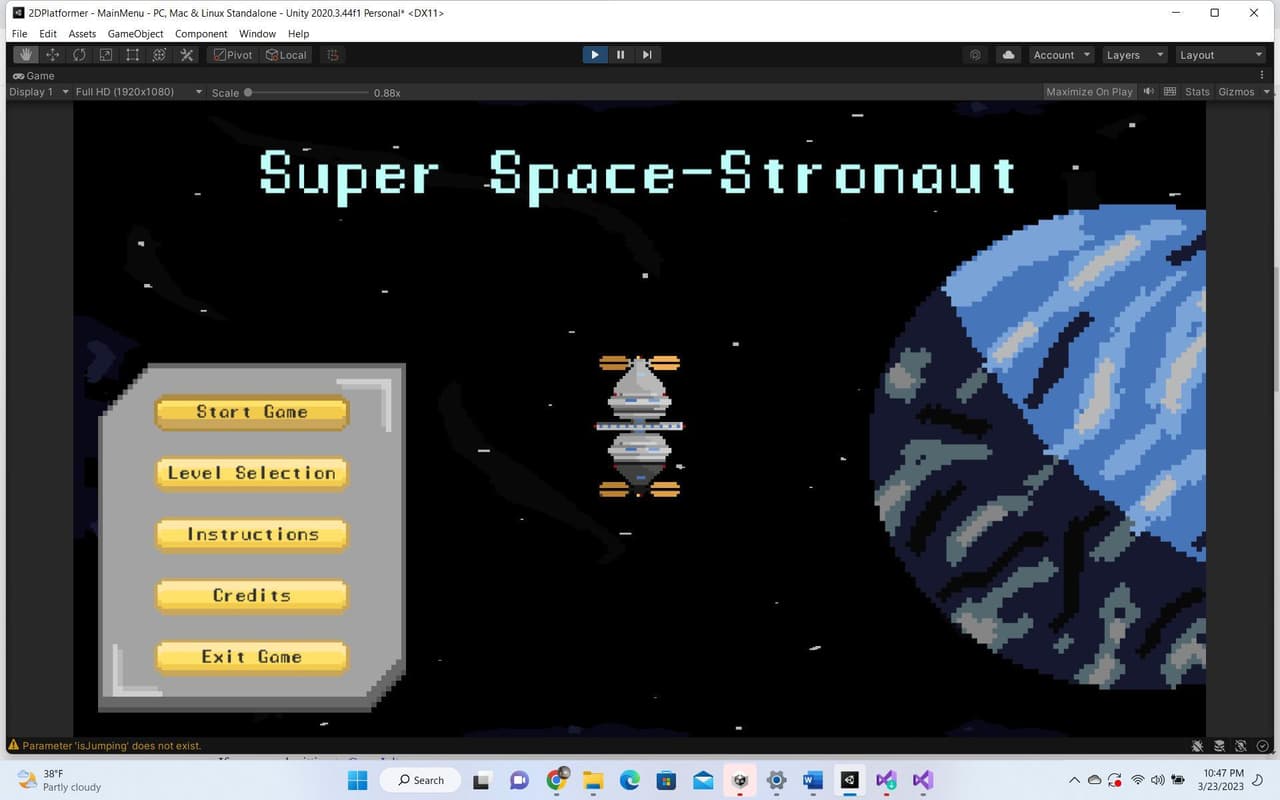 2d-platformer (sampeterson) screenshot 2