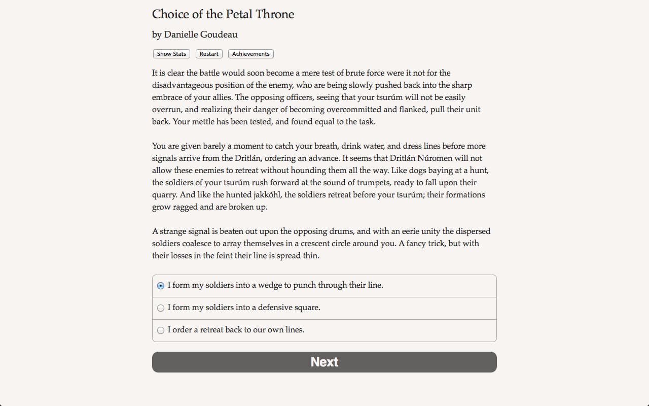 Choice of the Petal Throne screenshot 5