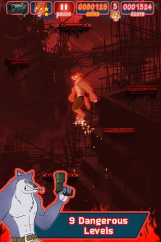 Courage Wolf Jump Free screenshot 3