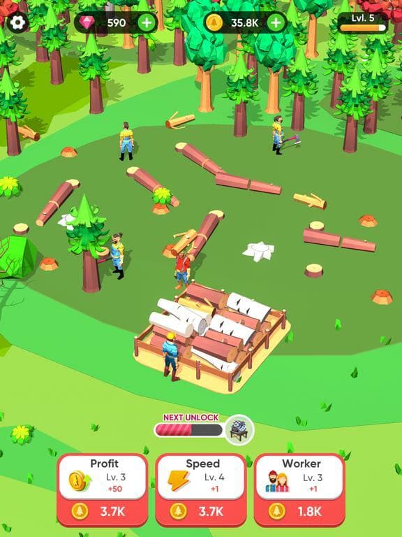 Idle Lumber Mill screenshot 3