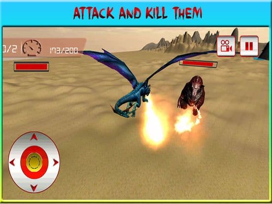 Flying Dragon Warrior Attack – Monster vs Dinosaur Fighting Simulator