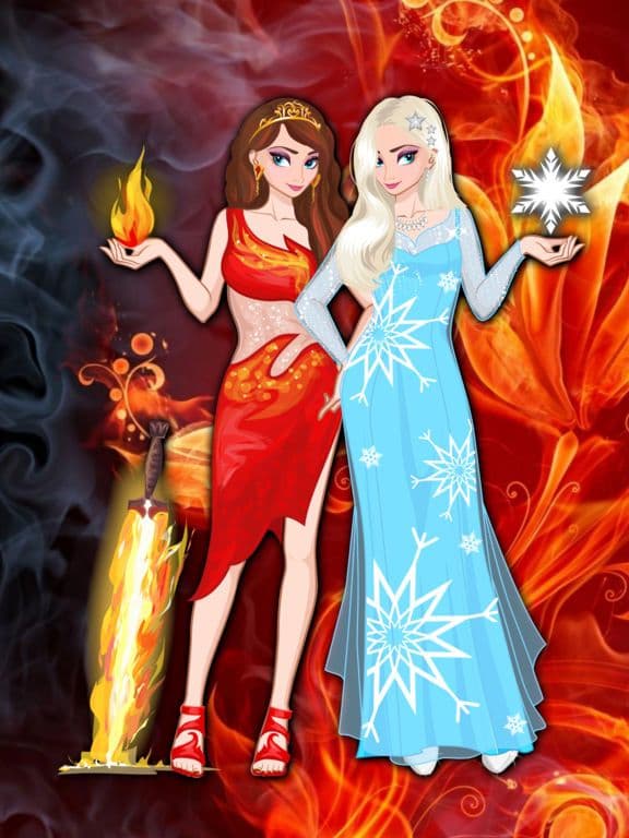 Ice queen vs Flame Princess screenshot 2