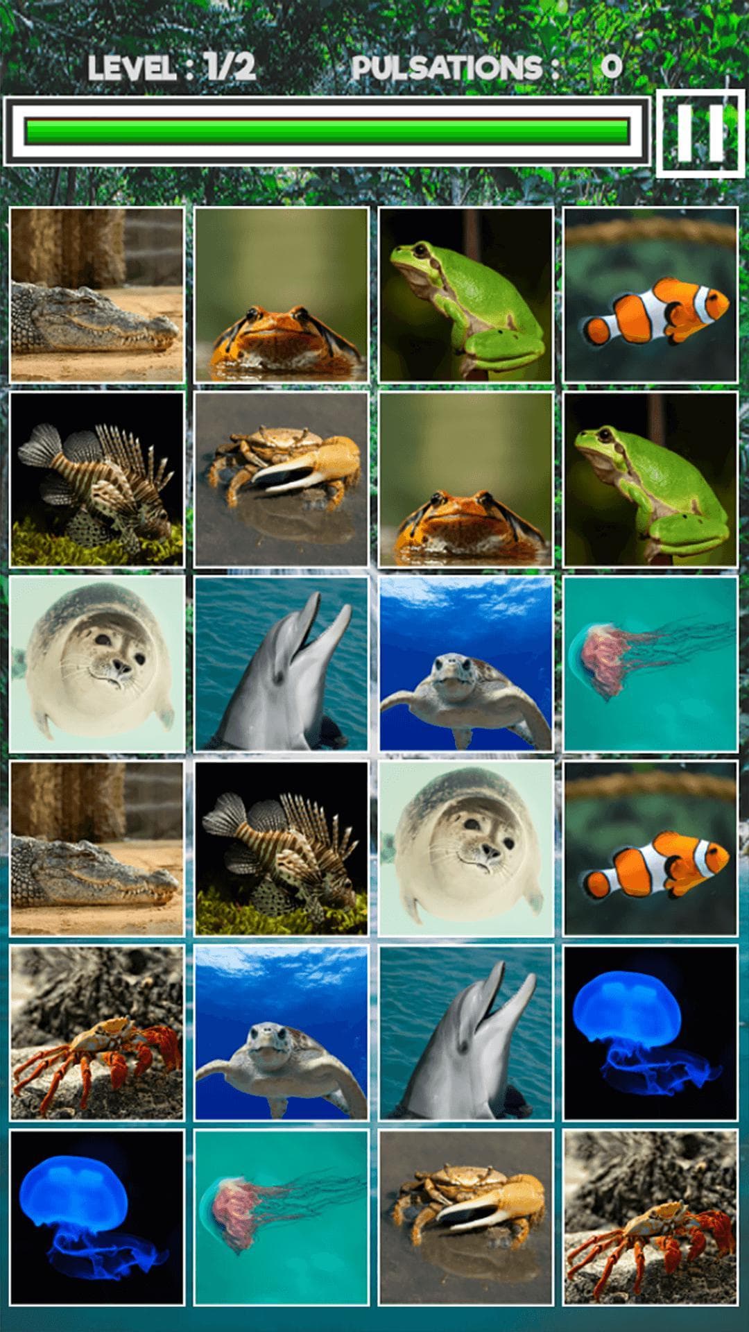 Memory Match Jungle Animals screenshot 3