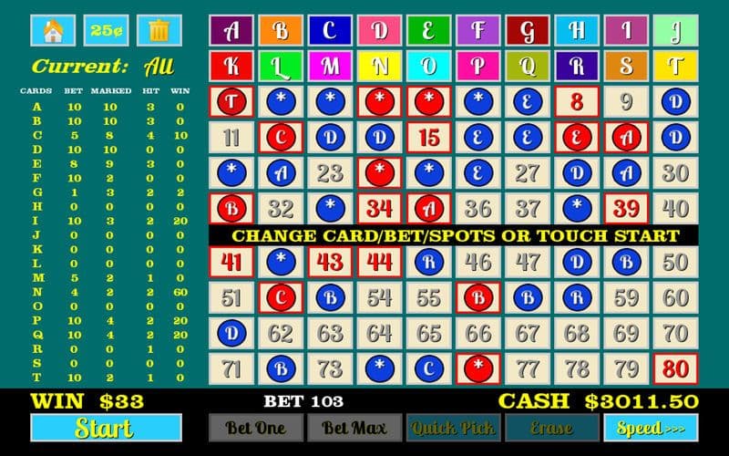 Multi Card Keno screenshot 2