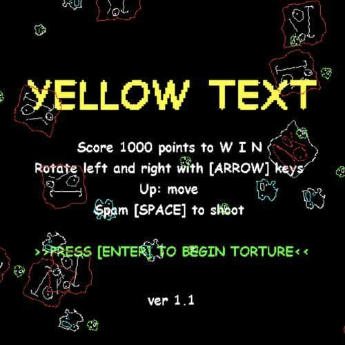 Yellow Text