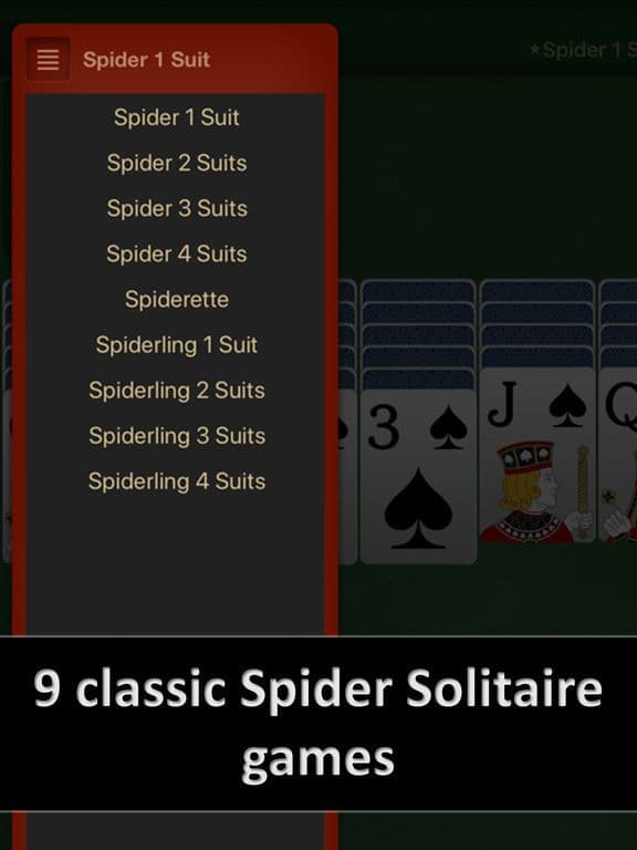Spider Solitaire by Solebon screenshot 4