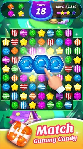 Gummy Candy Blast - Free Match 3 Puzzle Game screenshot 5