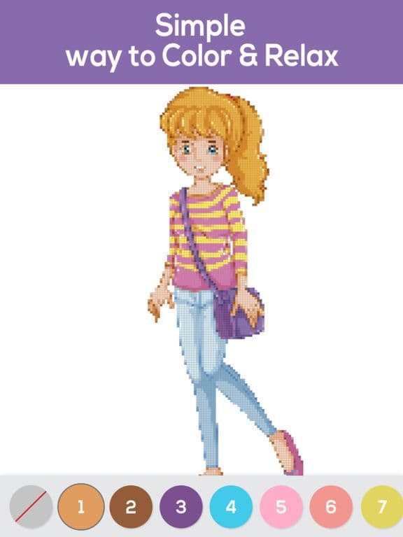 Color by number - Fashion CPiX screenshot 2