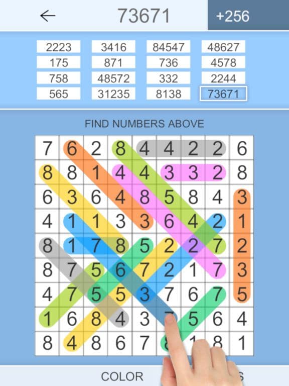 Hidden Numbers - Best Free Counting And Searching Numbers Puzzle & Math Game screenshot 2