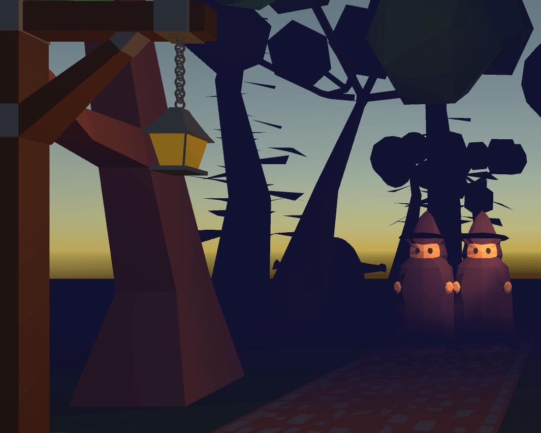 Help your Friend to escape the inevitable Ghost in a spooky Forest!