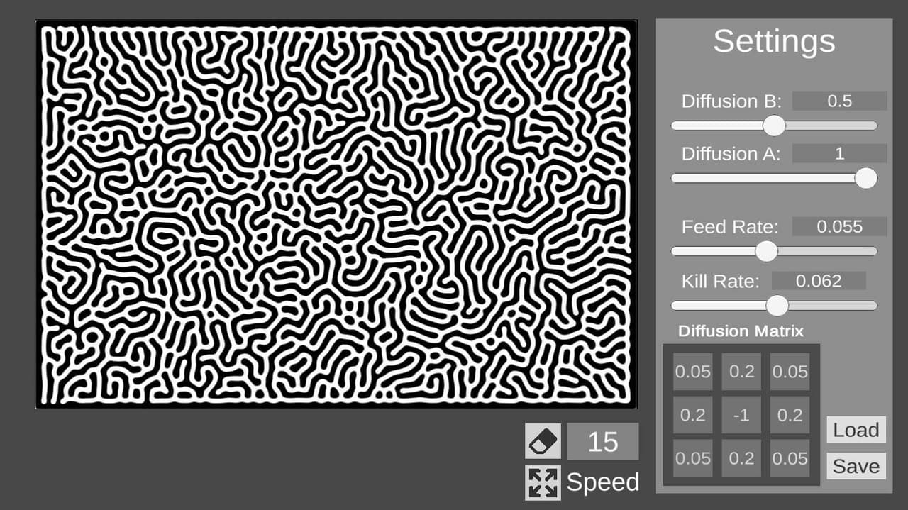 Reaction Diffusion Simulator