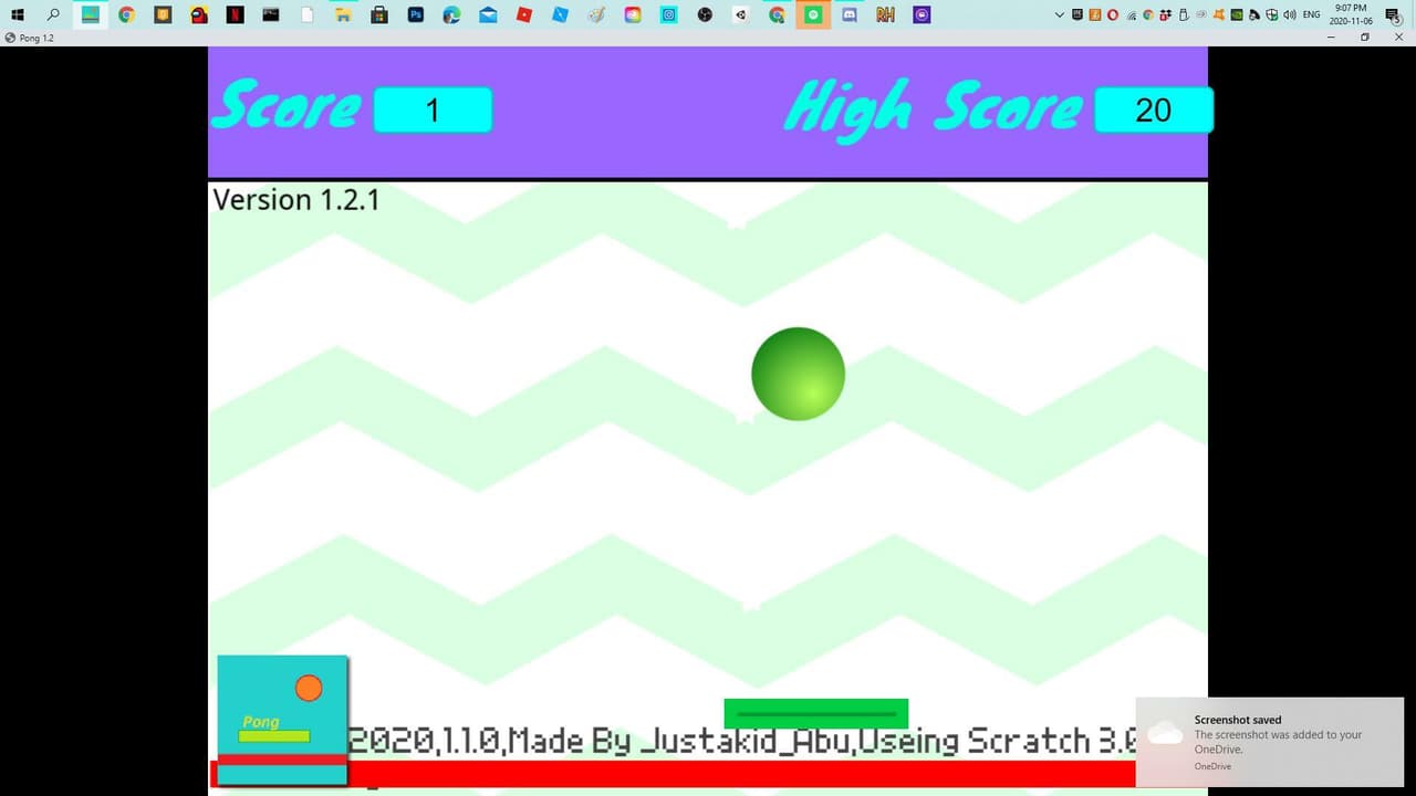 Pong (itch) (Justakid_Abu) screenshot 5