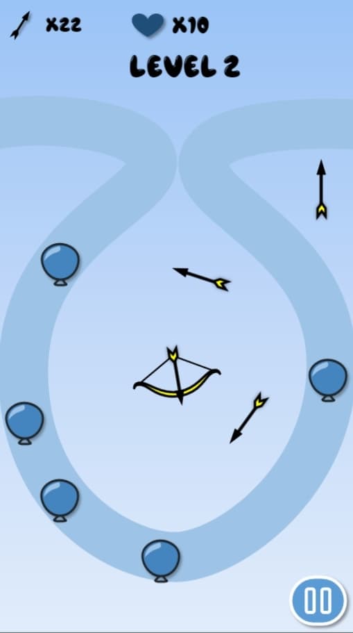 Bow and baloons