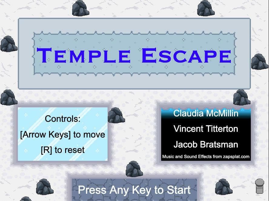 Temple Escape (itch) (Vincent Titterton) screenshot 2