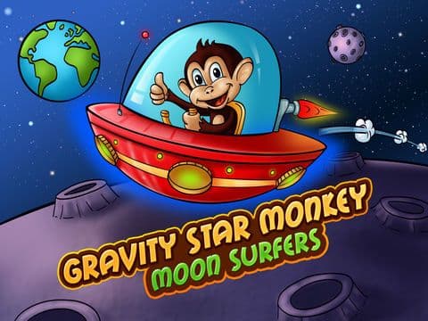 Gravity Star Monkey: Moon Surfers - Little Space Pet Adventure (Free Game) screenshot 2