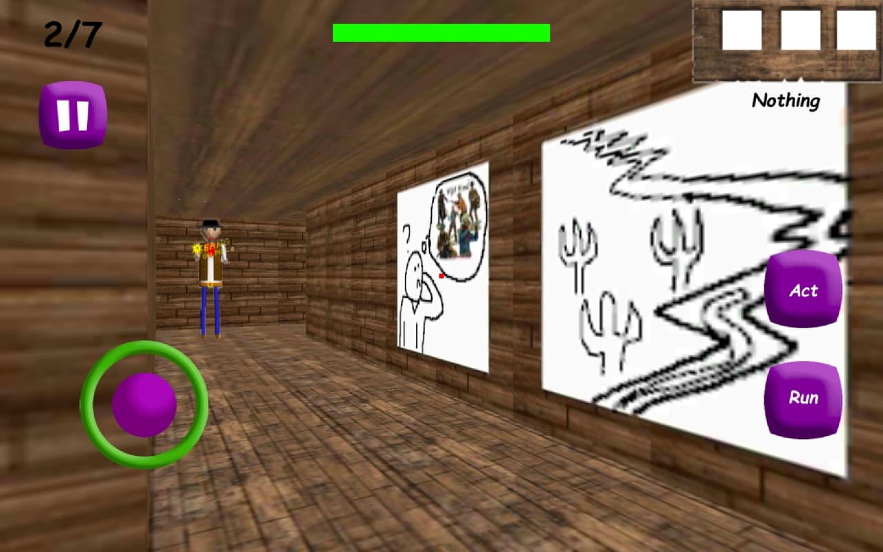 Baldi basics wild west edition android screenshot 4