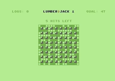 Lumberjack (C64) by romwer screenshot 2