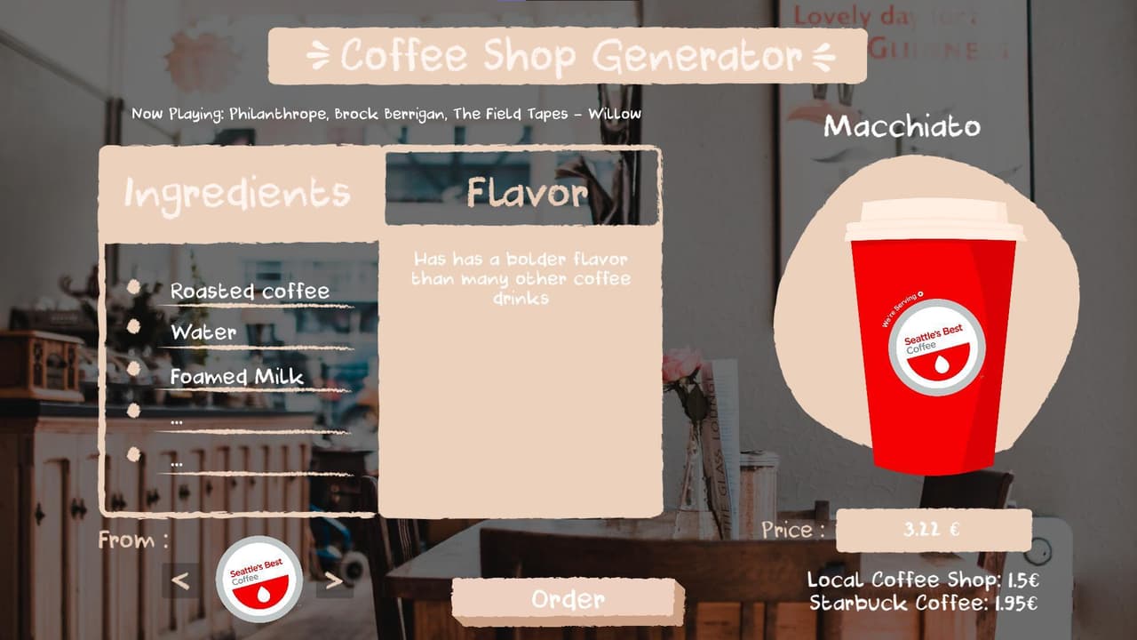 Coffee Shop Generator screenshot 2