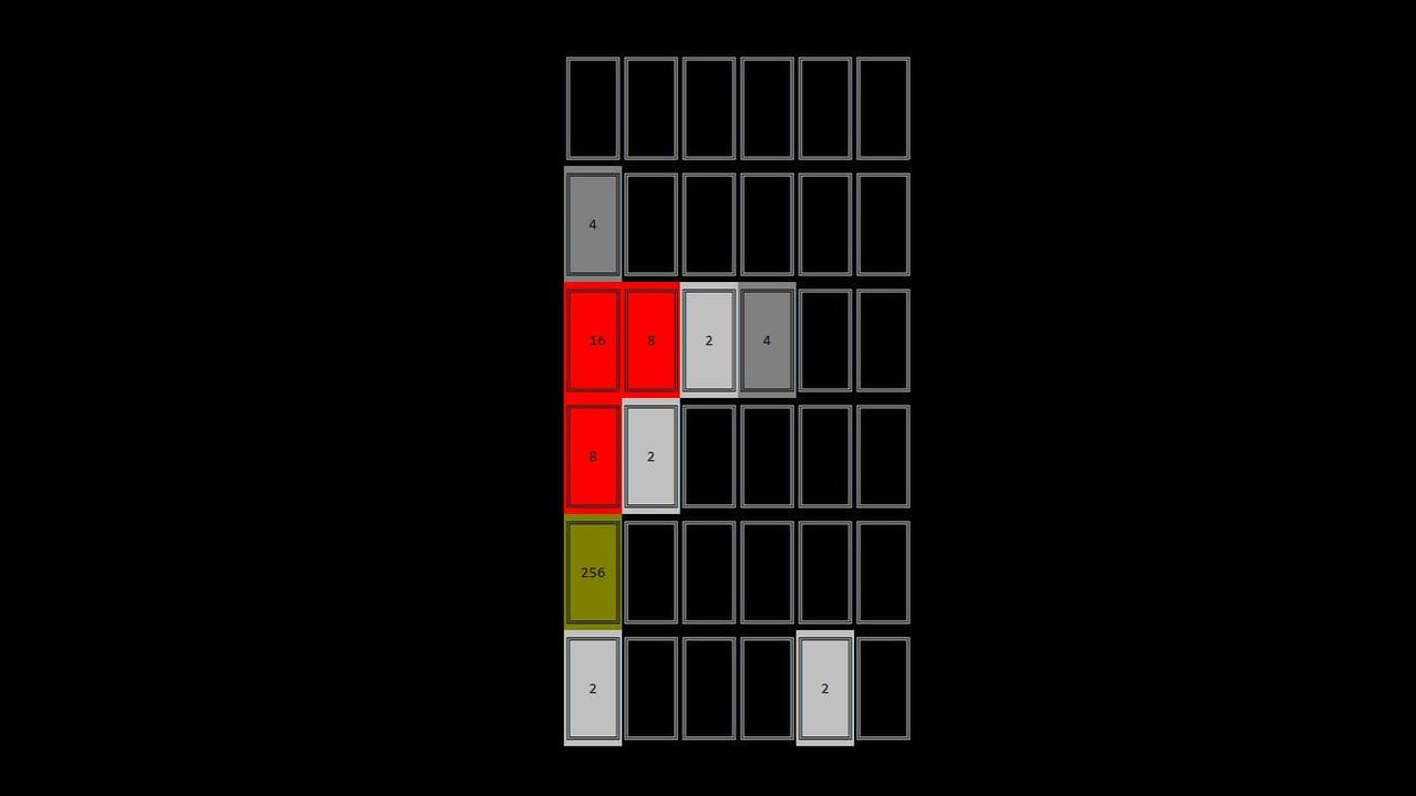 2048 in C screenshot 6