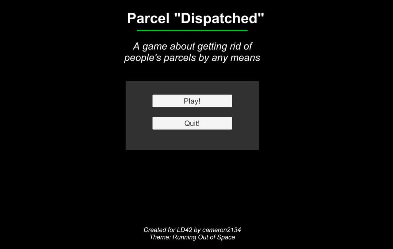 Parcel "Dispatched" screenshot 2