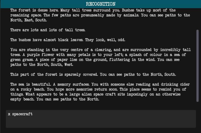 Recognition screenshot 3