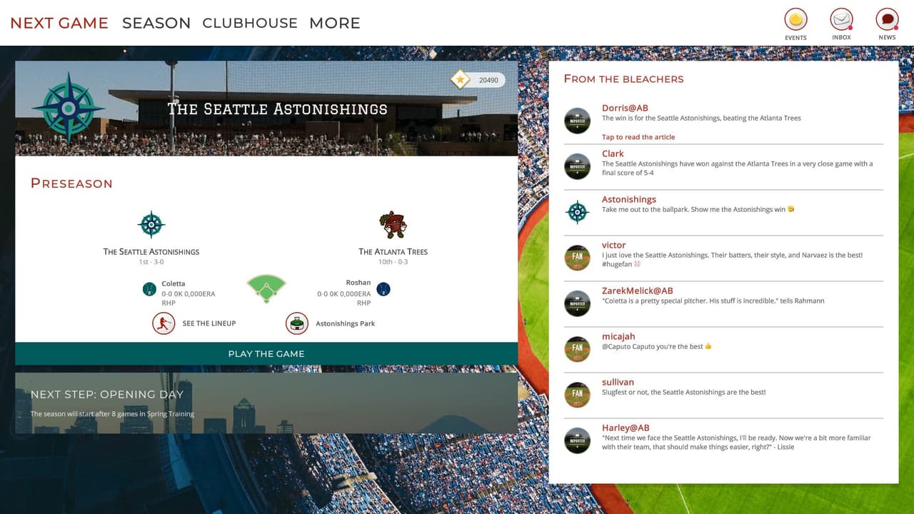 Astonishing Baseball Manager 20 screenshot 2