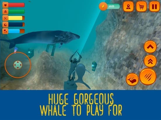 Hump Back Whale Ocean Sim screenshot 2